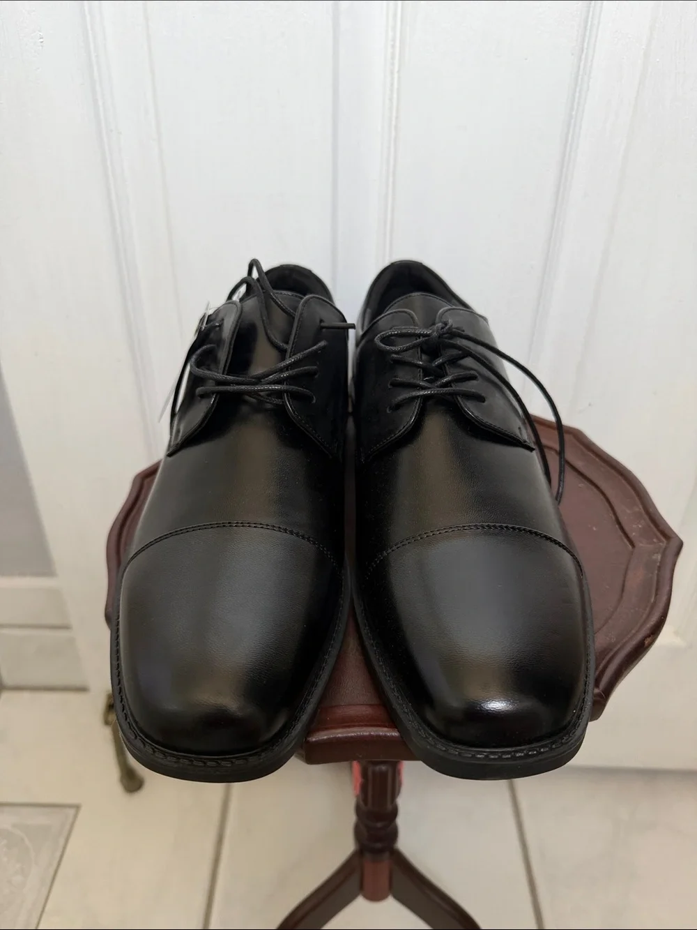 Apt. 9 Black Cap-Toe Derby Dress Shoes